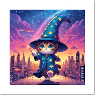 Wizard Cat Posters and Art